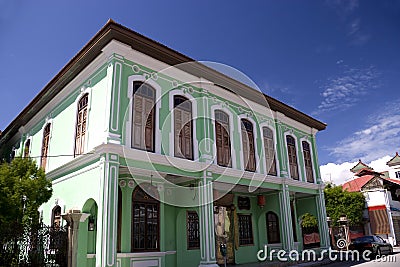 George Town Heritage Building Stock Photo