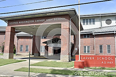 G.W. Carver High School, Memphis, TN Editorial Stock Photo
