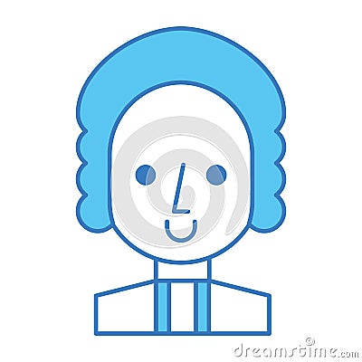 George Washington character comic Vector Illustration