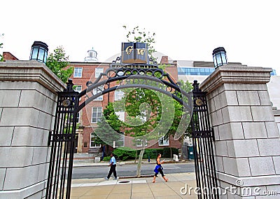 George Washington University Editorial Stock Photo