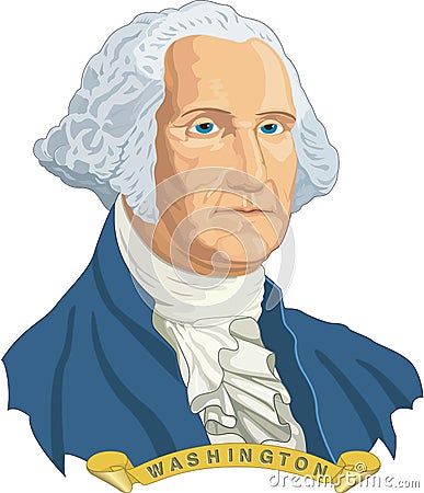 George Washington Vector Illustration Vector Illustration