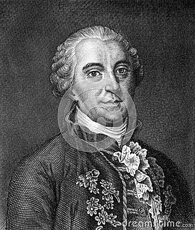 Georges-Louis Leclerc, Comte de Buffon Editorial Stock Photo