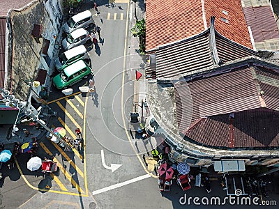 Aerial view Armenian Street. Editorial Stock Photo