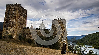Georgia,Ananuri Fortress Stock Photo