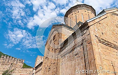 Georgia.Ananuri fortress.Assumption Church in Ananuri. Stock Photo