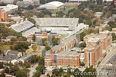 Georgia Institute of Technology and Bobby Dodd Stadium Editorial Stock Photo