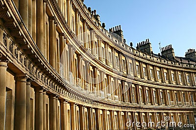 Georgian Terrace in Bath Stock Photo