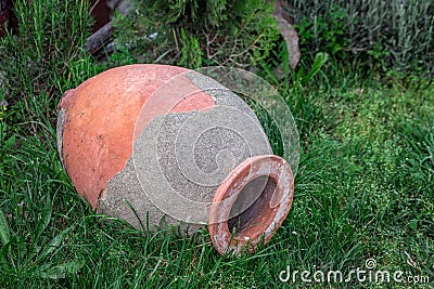 Georgian wine jug Stock Photo