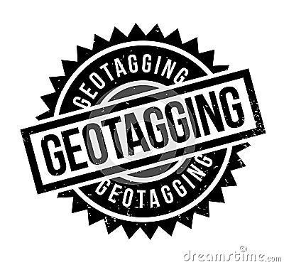 Geotagging rubber stamp Vector Illustration