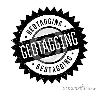 Geotagging rubber stamp Vector Illustration