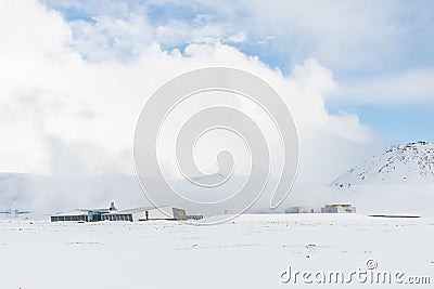 The geothermal power plant in Hellisheidi in Iceland Editorial Stock Photo