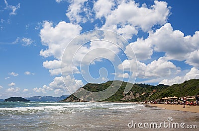 Gerakas beach , at zakynthos island Greece Stock Photo