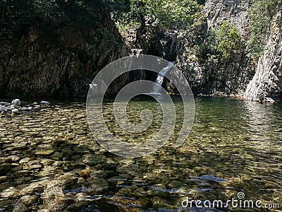 The Gerania vathre in Samothrace Stock Photo