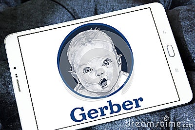 Gerber baby foods logo Editorial Stock Photo