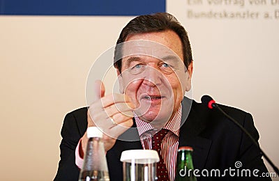 Gerhard Schroder portrait Editorial Stock Photo
