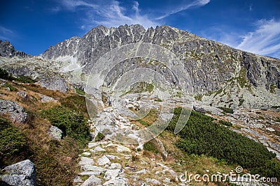 Gerlachovsky peak in High Tatras, Slovakia Stock Photo