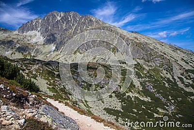 Gerlachovsky peak in High Tatras, Slovakia Stock Photo