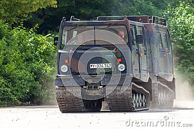 German armoured personnel carrier Bandvagn 206 Editorial Stock Photo