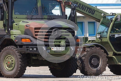 German army truck, Mercedes-Benz Zetros Editorial Stock Photo