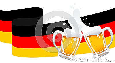 german beer Vector Illustration