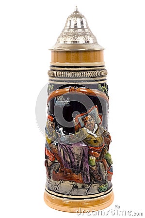 A German beer stein Stock Photo