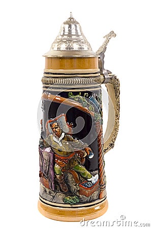 A German beer stein Stock Photo