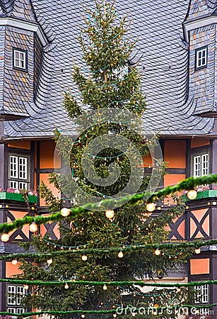 German Christmas Tree Stock Photo
