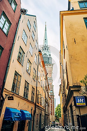 The German Church in Stockholm Editorial Stock Photo