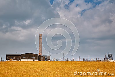 Concentration camp Majdanek in Poland Editorial Stock Photo