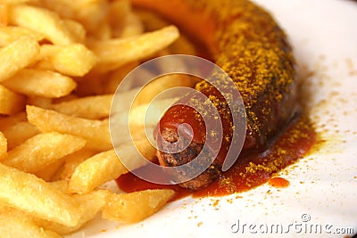 German Currywurst Stock Photo