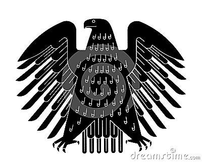 The german eagle (Bundesadler) Stock Photo