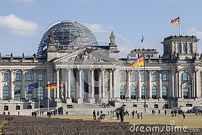 German Federal Parliament - Bundestag Editorial Stock Photo