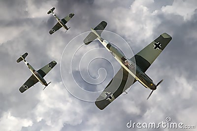 German fighter plane of WW2 Stock Photo