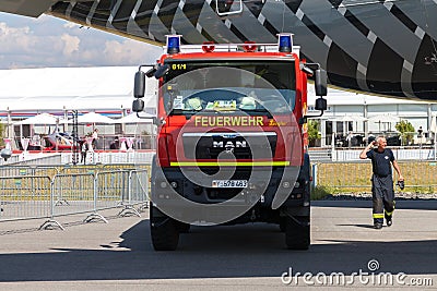 German fire service truck Editorial Stock Photo