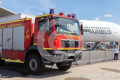 German fire service truck Editorial Stock Photo