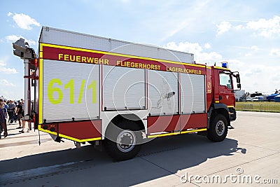 German fire service truck Editorial Stock Photo