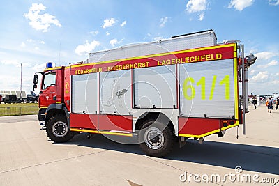 German fire service truck Editorial Stock Photo