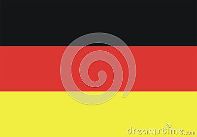German flag Vector Illustration