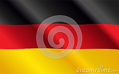 German flag Vector Illustration