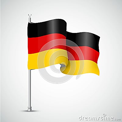 German flag of the Great Britain. Vector illustration Vector Illustration