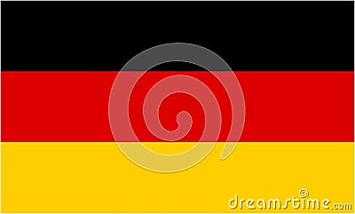 German flag Vector Illustration