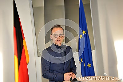 GERMAN FOREIGN MINISTER HEIKO MAAS IN DENMARK Editorial Stock Photo