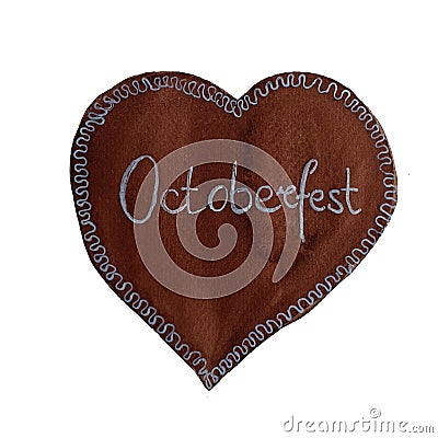 German gingerbread or coockie with text Stock Photo