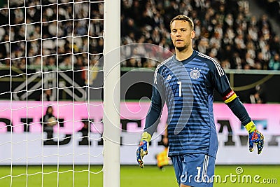 German goalkeeper Manuel Neuer during the international game Editorial Stock Photo