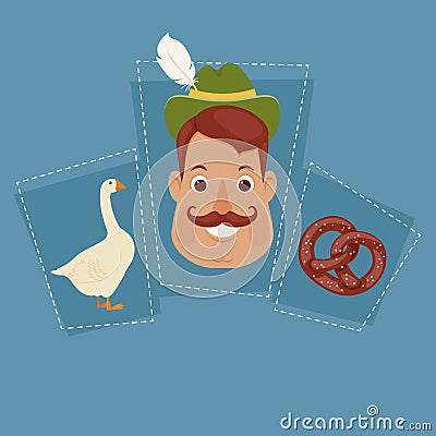 German man Vector Illustration