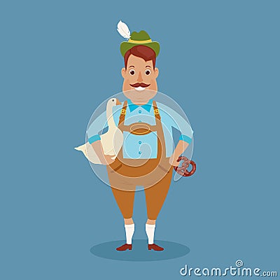 German man Vector Illustration