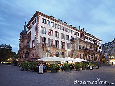 German Marketplace Wiesbaden Germany Editorial Stock Photo