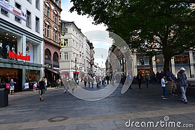 German Marketplace Wiesbaden Germany Editorial Stock Photo