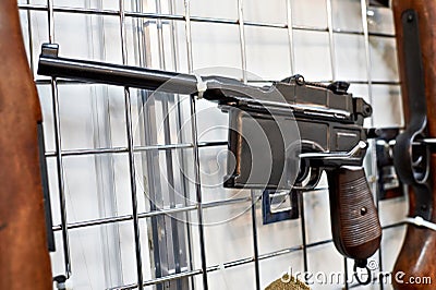 German Mauser C96 semi-automatic pistol Stock Photo