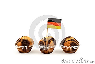 German flag Toothpick stock images Stock Photo